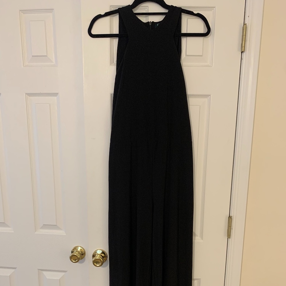 Slinky Black Jumpsuit - Ralph Lauren